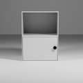 Bedside Table 1 Door – Piccolo White finish