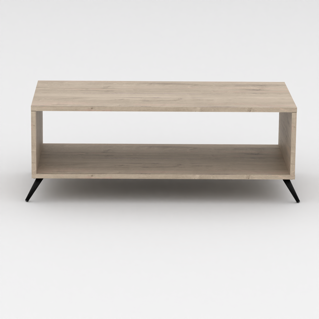 Loft Coffee Table – Brookhill oak with black legs